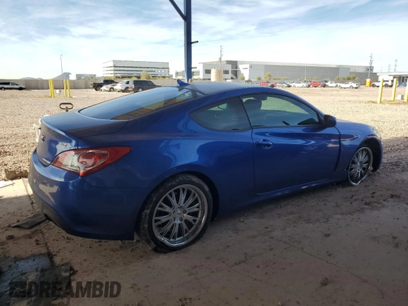 2011 Hyundai Genesis Coupe with VIN KMHHT6KD9BU054742, listed as a Copart auction lot 42587585 with 101,310 mi miles and Salvage title. Bid and sale history available at DreamBid. Image 3.