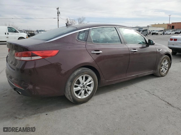 2018 Kia Optima LX with VIN 5XXGT4L39JG189332, listed as a Copart auction lot 50582425 with 137,937 mi miles and Salvage Title. Bid and sale history available at carsss.com. Image 3.