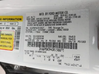 2016 Ford Fusion Titanium with VIN 3FA6P0K96GR158621, listed as a IAAI auction lot 41678349 with 182,162 mi miles. Bid and sale history available at carsss.com. Image 9.