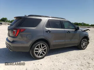 2017 Ford Explorer Sport with VIN 1FM5K8GT5HGE28563, listed as a Copart auction lot 52978425 with 67,200 mi miles and Salvage Title. Bid and sale history available at carsss.com. Image 3.