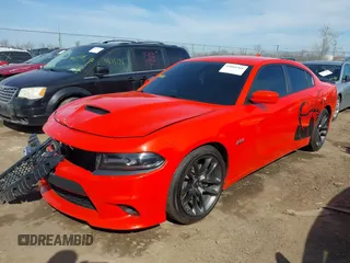 2020 Dodge Charger Scat Pack z VIN 2C3CDXGJ9LH135751, wystawiony jako IAAI lot #41661561 z przebiegiem 38 162 mil mil oraz . Historia ofert i sprzedaży dostępna na DreamBid. Obrazek 2.