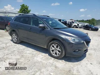 2014 Mazda CX-9 Touring with VIN JM3TB3CA6E0441708, listed as a Copart auction lot 61143785 with 173,562 mi miles and Salvage title. Bid and sale history available at DreamBid. Image 4.