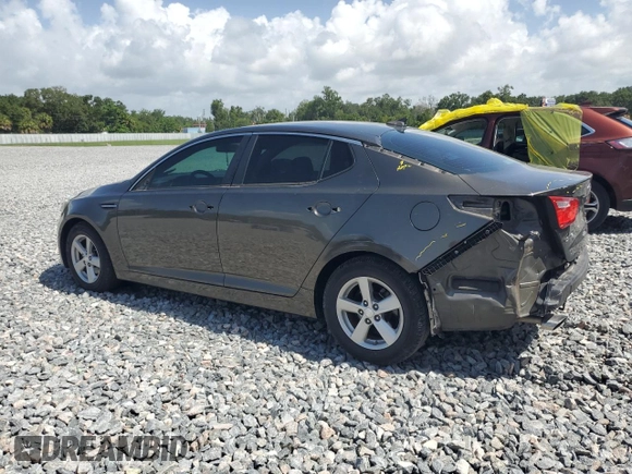 2014 Kia Optima LX with VIN 5XXGM4A75EG333628, listed as a Copart auction lot 59273445 with 81,764 mi miles and Salvage title. Bid and sale history available at DreamBid. Image 2.