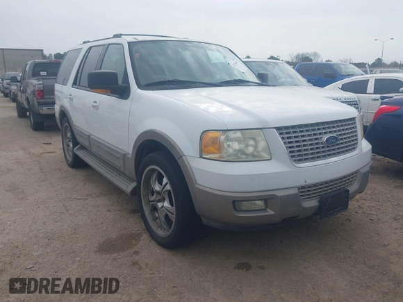 2003 Ford Expedition Eddie Bauer with VIN 1FMRU17W73LB67790, listed as a IAAI auction lot 41736559 with 284,820 mi miles. Bid and sale history available at carsss.com. Image 1.