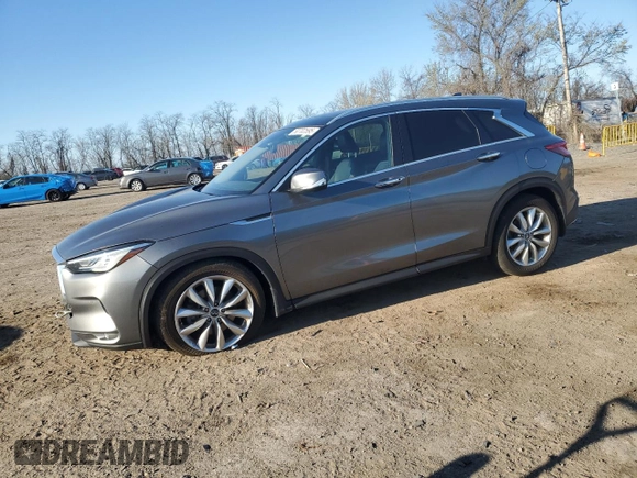 2019 Infiniti QX50 Essential with VIN 3PCAJ5M39KF117065, listed as a Copart auction lot 50702595 with 95,899 mi miles and Salvage title. Bid and sale history available at DreamBid. Image 1.
