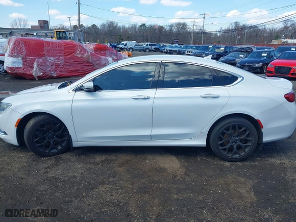2015 Chrysler 200 C with VIN 1C3CCCEG0FN584234, listed as a IAAI auction lot 41867165 with 107,366 mi miles. Bid and sale history available at carsss.com. Image 14.