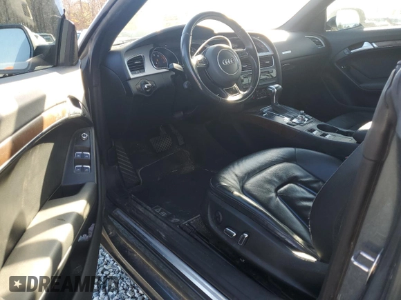 2015 Audi A5 Premium with VIN WAUCFAFH1FN010902, listed as a Copart auction lot 80264624 with 129,786 mi miles and Salvage title. Bid and sale history available at DreamBid. Image 8.
