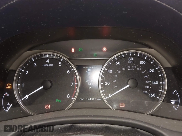 2014 Lexus GS 350 with VIN JTHBE1BL1E5031497, listed as a IAAI auction lot 41991354 with 124,312 mi miles. Bid and sale history available at carsss.com. Image 7.