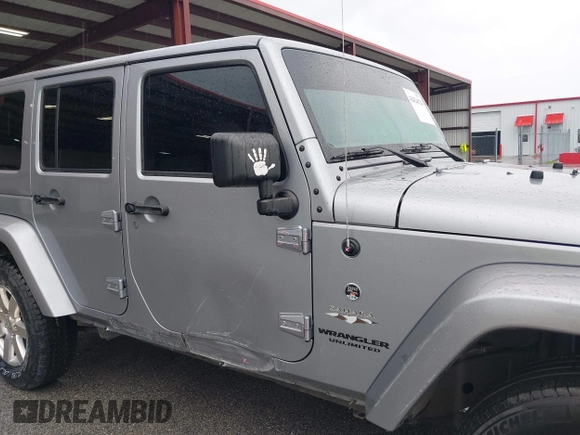 2017 Jeep Wrangler Unlimited Sahara with VIN 1C4BJWEG8HL681775, listed as a IAAI auction lot 42424924 with 87,068 mi miles and . Bid and sale history available at DreamBid. Image 6.