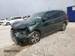 2018 Nissan Pathfinder SL z VIN 5N1DR2MN3JC606400, wystawiony jako Copart lot #57350325 z przebiegiem 114 167 mil mil oraz Szkoda całkowita • Salvage title. Historia ofert i sprzedaży dostępna na DreamBid. Obrazek 1.
