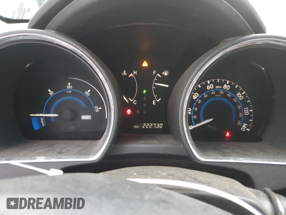 2012 Toyota Highlander Hybrid Limited with VIN JTEDC3EH1C2010467, listed as a Copart auction lot 80748634 with 222,730 mi miles and Salvage Title. Bid and sale history available at carsss.com. Image 9.