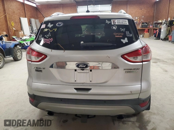 2014 Ford Escape Titanium с VIN 1FMCU0J94EUD41993, выставлен на аукционе Copart как лот 56933605 с пробегом 104 011 миль миль и Списание • Salvage title. История ставок и продаж доступна на DreamBid. Изображение 6.