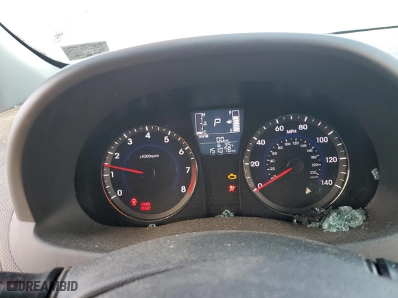 2016 Hyundai Accent SE with VIN KMHCT4AE7GU961893, listed as a Copart auction lot 47421825 with 151,078 mi miles and Salvage Title. Bid and sale history available at carsss.com. Image 9.
