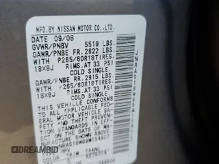 2009 Infiniti FX35 with VIN JNRAS18W89M154927, listed as a Copart auction lot 77336834 with 200,573 mi miles and Clean Title. Bid and sale history available at carsss.com. Image 13.