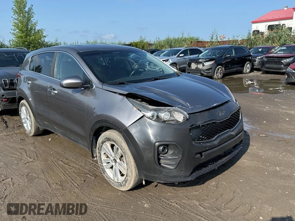 2018 Kia Sportage LX with VIN KNDPM3AC1J7480247, listed as a Copart auction lot 65893204 with 152,845 mi miles and Salvage Title. Bid and sale history available at carsss.com. Image 1.