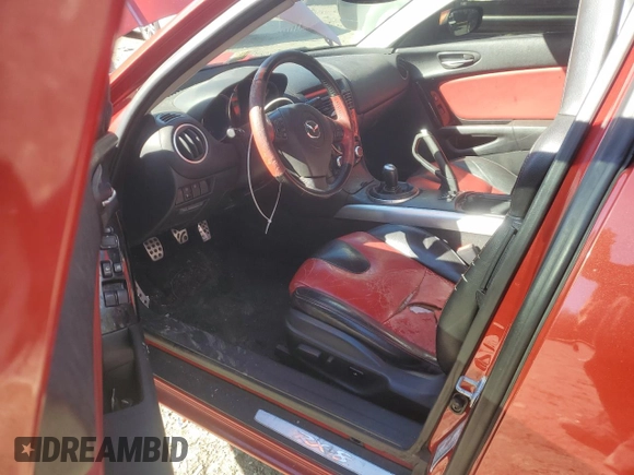 2004 Mazda RX-8 with VIN JM1FE173640127536, listed as a Copart auction lot 45384075 with 107,394 mi miles and Salvage Title. Bid and sale history available at carsss.com. Image 8.