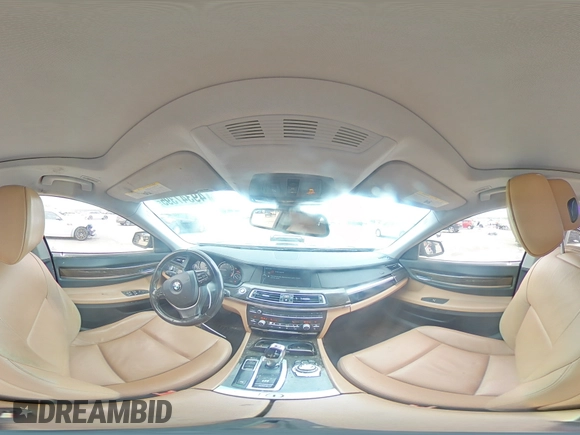 2012 BMW 7 Series 740Li with VIN WBAKB4C57CC575794, listed as a Copart auction lot 49347395 with 189,697 mi miles and Clean title. Bid and sale history available at DreamBid. Image 14.