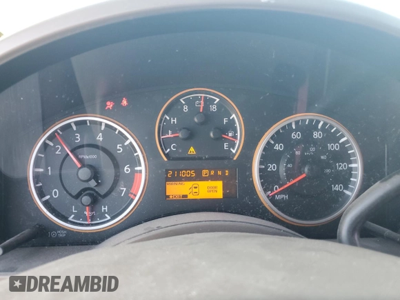 2008 Nissan Titan XE with VIN 1N6AA07D38N301724, listed as a Copart auction lot 58426715 with 211,005 mi miles and Salvage title. Bid and sale history available at DreamBid. Image 9.