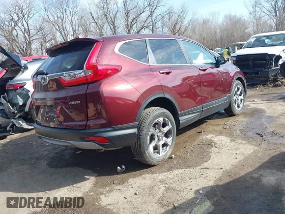 2018 Honda CR-V EX with VIN 5J6RW2H51JL016641, listed as a IAAI auction lot 41786139 with 50,957 mi miles. Bid and sale history available at carsss.com. Image 4.