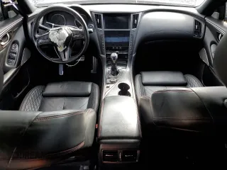 2021 Infiniti Q50 Red Sport 400 with VIN JN1FV7DP1MM850085, listed as a Copart auction lot 52563075 with Not provided miles and Salvage title. Bid and sale history available at DreamBid. Image 8.