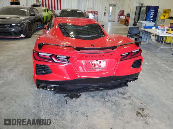 2022 Chevrolet Corvette 2LT with VIN 1G1YB2D49N5100574, listed as a Copart auction lot 60248394 with 6,066 mi miles and Salvage Title. Bid and sale history available at carsss.com. Image 6.