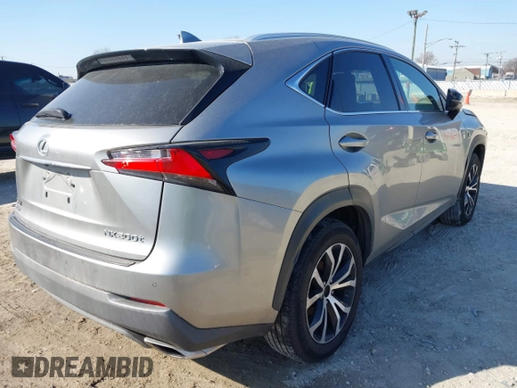 2017 Lexus NX with VIN JTJBARBZ9H2120463, listed as a IAAI auction lot 41762621 with 175,217 mi miles. Bid and sale history available at carsss.com. Image 4.