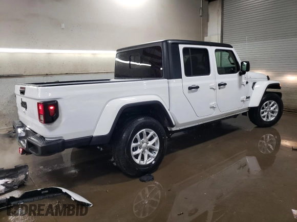 2023 Jeep Gladiator Sport с VIN 1C6HJTAG3PL571060, выставлен на аукционе Copart как лот 46112255 с пробегом 23 352 миль миль и Списание • Salvage title. История ставок и продаж доступна на DreamBid. Изображение 3.