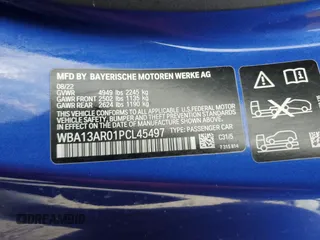 2023 BMW 4 Series M440i xDrive with VIN WBA13AR01PCL45497, listed as a Copart auction lot 82892534 with Not Provided miles and Non Repairable. Bid and sale history available at DreamBid. Image 12.