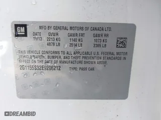 2014 Chevrolet Impala LTZ with VIN 2G1155S32E9206212, listed as a IAAI auction lot 40686005 with 76,750 mi miles. Bid and sale history available at carsss.com. Image 9.