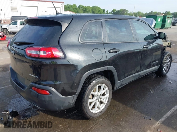 2014 Jeep Cherokee Sport with VIN 1C4PJLAB1EW221415, listed as a IAAI auction lot 42170364 with 182,813 mi miles and . Bid and sale history available at DreamBid. Image 4.