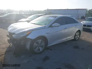 2015 Hyundai Sonata Hybrid Limited with VIN KMHEC4A44FA119321, listed as a IAAI auction lot 41517009 with 126,284 mi miles. Bid and sale history available at carsss.com. Image 2.