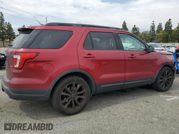 2018 Ford Explorer XLT with VIN 1FM5K8D83JGC94481, listed as a Copart auction lot 53166645 with 60,043 mi miles and Salvage Title. Bid and sale history available at carsss.com. Image 3.