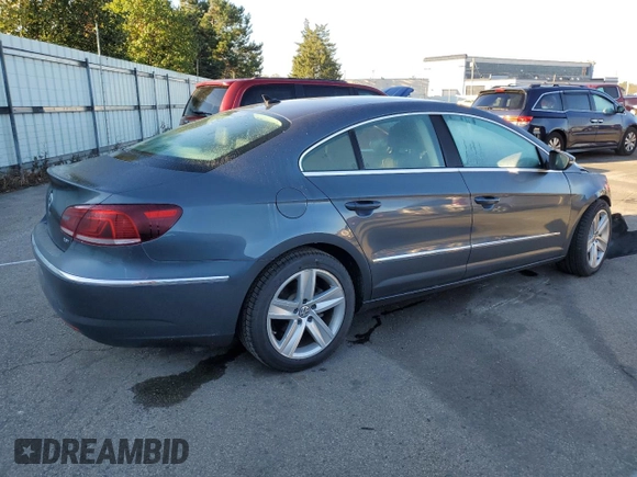 2013 Volkswagen CC Sport with VIN WVWBP7AN6DE526925, listed as a Copart auction lot 76425074 with 93,689 mi miles and Salvage Title. Bid and sale history available at DreamBid. Image 3.