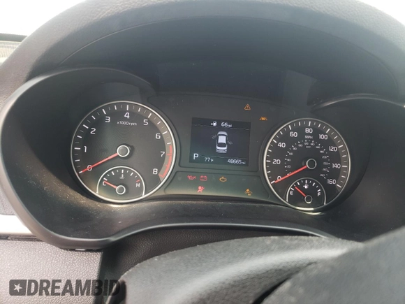 2019 Kia Optima LX with VIN 5XXGT4L31KG319878, listed as a Copart auction lot 52647693 with 48,665 mi miles and Salvage Title. Bid and sale history available at carsss.com. Image 9.