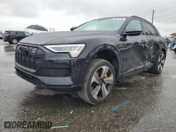 2023 Audi e-tron Premium Plus with VIN WA1LAAGE4PB024702, listed as a Copart auction lot 49175705 with 8,780 mi miles and Salvage title. Bid and sale history available at DreamBid. Image 1.