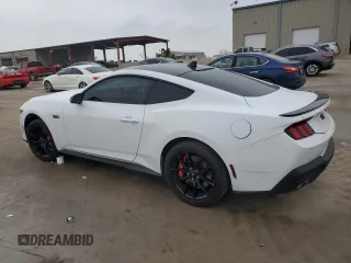 2024 Ford Mustang GT with VIN 1FA6P8CF9R5411164, listed as a Copart auction lot 43802615 with Not provided miles and Salvage title. Bid and sale history available at DreamBid. Image 2.