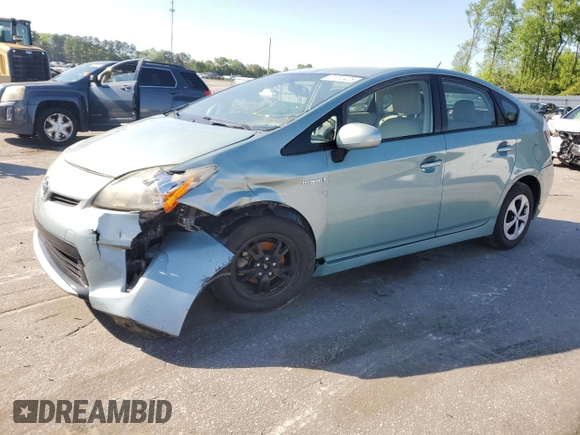 2012 Toyota Prius One with VIN JTDKN3DU3C1538215, listed as a Copart auction lot 51910425 with 81,409 mi miles and Salvage Title. Bid and sale history available at carsss.com. Image 1.