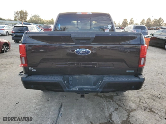 2019 Ford F-150 XL with VIN 1FTEW1EPXKFC99481, listed as a Copart auction lot 80211644 with 55,145 mi miles and Salvage Title. Bid and sale history available at carsss.com. Image 6.