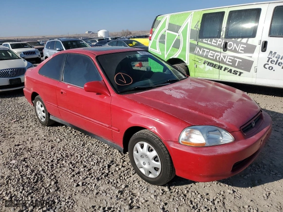 1998 Honda Civic EX with VIN 1HGEJ8240WL123128, listed as a Copart auction lot 89021125 with 192,699 mi miles and Salvage Title. Bid and sale history available at carsss.com. Image 4.