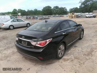 2015 Hyundai Sonata Hybrid Limited with VIN KMHEC4A4XFA119744, listed as a IAAI auction lot 42091103 with 1 mi miles. Bid and sale history available at carsss.com. Image 4.