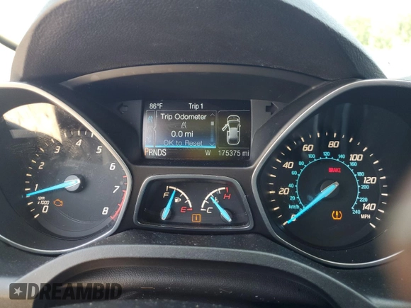 2013 Ford Escape SE with VIN 1FMCU0GX0DUD65115, listed as a Copart auction lot 61616295 with 175,375 mi miles and Salvage title. Bid and sale history available at DreamBid. Image 9.