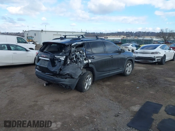 2018 GMC Terrain SLE with VIN 3GKALMEX7JL326475, listed as a IAAI auction lot 41688561 with 113,798 mi miles. Bid and sale history available at carsss.com. Image 4.