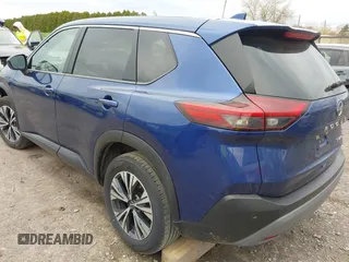 2023 Nissan Rogue SV with VIN JN8BT3BB9PW483547, listed as a IAAI auction lot 42082303 with 51,229 mi miles. Bid and sale history available at carsss.com. Image 3.