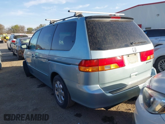 2003 Honda Odyssey EX-L with VIN 5FNRL18983B071606, listed as a IAAI auction lot 41783246 with 271,028 mi miles and . Bid and sale history available at DreamBid. Image 3.