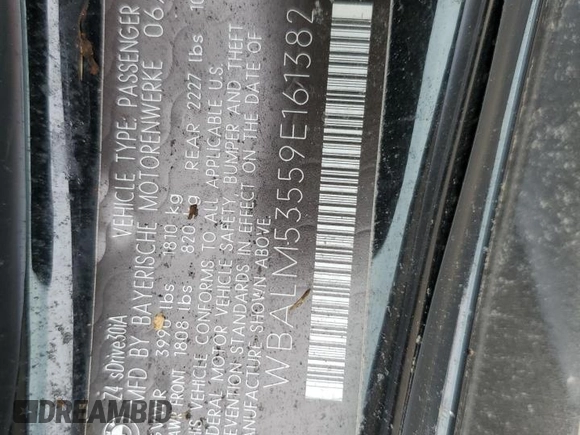 2009 BMW Z4 sDrive30i with VIN WBALM53559E161382, listed as a Copart auction lot 74890204 with 0 mi miles and Salvage Title. Bid and sale history available at carsss.com. Image 13.
