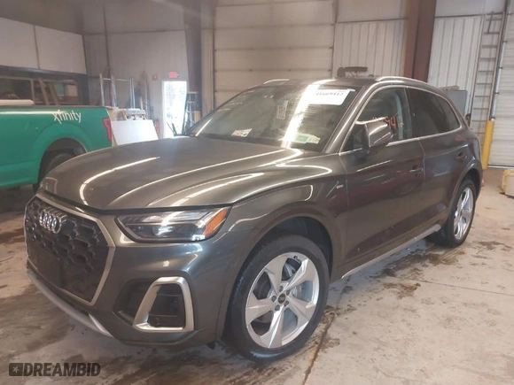 2023 Audi Q5 S line Premium Plus with VIN WA1EAAFY7P2159614, listed as a IAAI auction lot 41669412 with 24,499 mi miles. Bid and sale history available at carsss.com. Image 2.