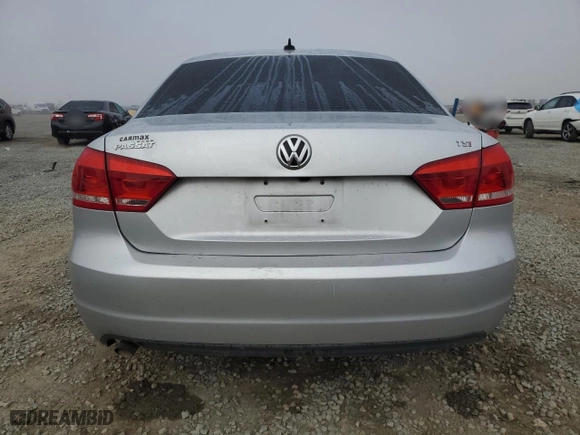 2015 Volkswagen Passat 1.8T S with VIN 1VWAT7A38FC121666, listed as a Copart auction lot 46441295 with 111,639 mi miles and Salvage Title. Bid and sale history available at carsss.com. Image 6.