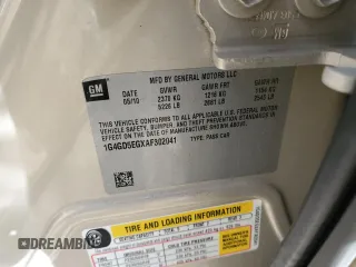 2010 Buick LaCrosse CXL with VIN 1G4GD5EGXAF302041, listed as a Copart auction lot 81361794 with 148,346 mi miles and Salvage title. Bid and sale history available at DreamBid. Image 12.