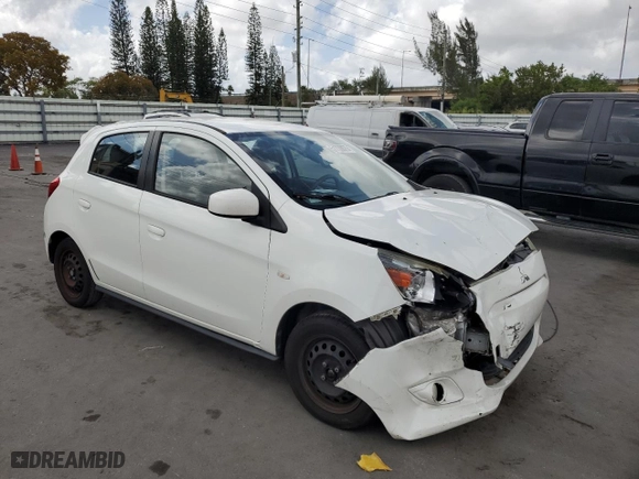 2015 Mitsubishi Mirage DE with VIN ML32A3HJ1FH046423, listed as a Copart auction lot 51739975 with 112,287 mi miles and Salvage Title. Bid and sale history available at carsss.com. Image 4.
