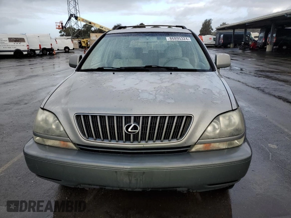 2000 Lexus RX 300 with VIN JT6GF10U6Y0047249, listed as a Copart auction lot 86895324 with 313,575 mi miles and Clean Title. Bid and sale history available at carsss.com. Image 5.